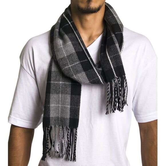 Alpine Swiss Mens Scarf Softer Than Cashmere Scarves Plaids Womens Winter Shawl - Picture 2 of 5